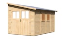 Vorschaubild Karibu Premium Gartenhaus Bomlitz 2/3/4 naturbelassen - 19 mm