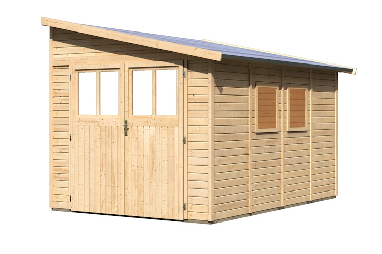 Karibu Premium Gartenhaus Bomlitz 2/3/4 naturbelassen - 19 mm