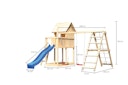 Vorschaubild Akubi Kinderspielturm Frieda mit Anbau, Rutsche und Doppelschaukelanbau mit Klettergerüst (Set C)
