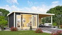 Vorschaubild Karibu Premium Gartenhaus Radeburg 2 - 40 mm (Homeoffice-Gartenhaus)