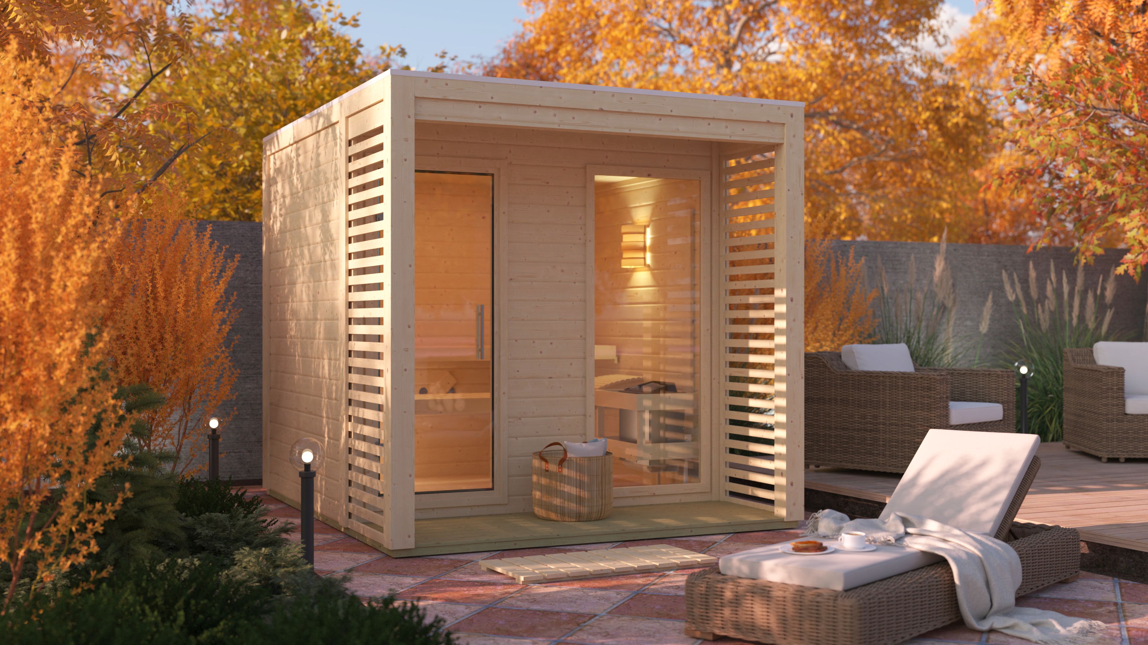 Karibu Gartensauna Saunahaus Angkor 2