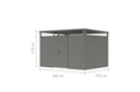 Karibu Metall Gartenhaus Osten (Østen) inkl. gratis Metallbox im Wert von 349,99 €