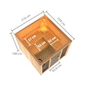 Vorschaubild Karibu Sauna Askja Superior mit Fronteinstieg 68 mm inkl. gratis Saunaofen im Wert von 599,99 €