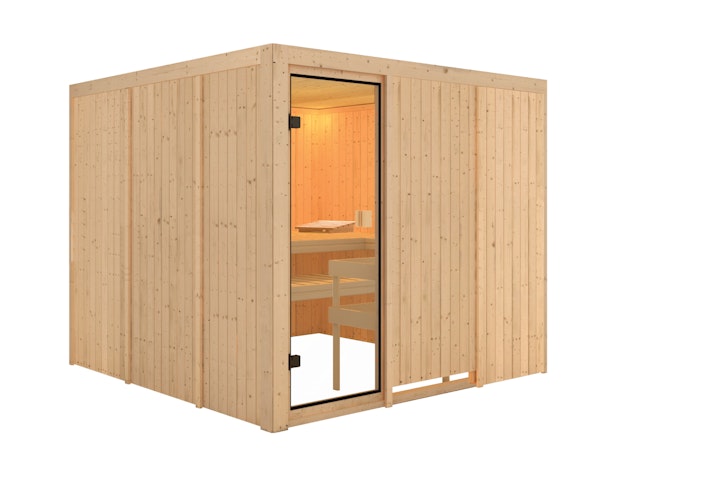 Karibu Woodfeeling Sauna Arvika - 68 mm Aktionssauna