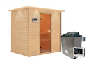 Vorschaubild Karibu Woodfeeling Sauna Selena - 38 mm Massivholz Aktionssauna inkl. gratis Saunaofen im Wert von 599,99 €