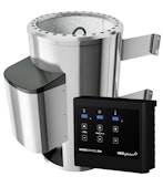 Karibu Saunaofen 3,6 kW Plug & Play finnisch mit externer Steuerung Easy schwarz Karibu Saunaofen 3,6 kW Plug & Play finnisch mit externer Steuerung Easy schwarzZubehörbild