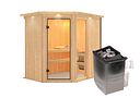 Vorschaubild Karibu Sauna Fiona 1 mit Eckeinstieg 68 mm