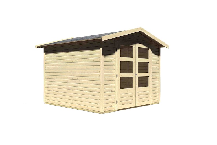 Karibu Woodfeeling Gartenhaus Amberg 2/3/4/5 naturbelassen - 19 mm