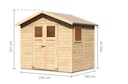 Vorschaubild Karibu Eco Gartenhaus Gerätehaus Dalin 1 - 14 mm
