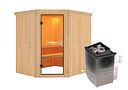 Vorschaubild Karibu Sauna Siirin mit Eckeinstieg 68 mm