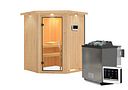 Vorschaubild Karibu Sauna Larin mit Eckeinstieg 68 mm