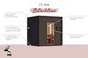 Vorschaubild Karibu Design Saunahaus Avenal Blackline - 73 mm