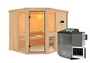 Vorschaubild Karibu Amelia 3 - Sauna mit Eckeinstieg 68 mm