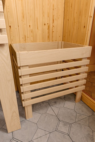 Karibu Sauna Askja Superior mit Fronteinstieg 68 mm inkl. gratis Saunaofen im Wert von 599,99 €