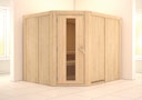 Vorschaubild Karibu Sauna Malin mit Eckeinstieg 68 mm