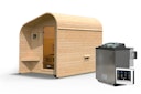 Vorschaubild Karibu Gartensauna/Saunafass Fasshaus 2 asymmetrisch inkl. gratis Sauna-Zubehörset im Wert von 234,94 €