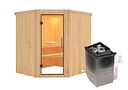 Vorschaubild Karibu Sauna Siirin mit Eckeinstieg 68 mm