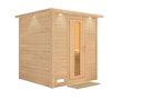 Vorschaubild Karibu Sauna Mojave - Massivholzsauna mit Fronteinstieg 38 mm inkl. gratis Saunaofen im Wert von 599,99 €