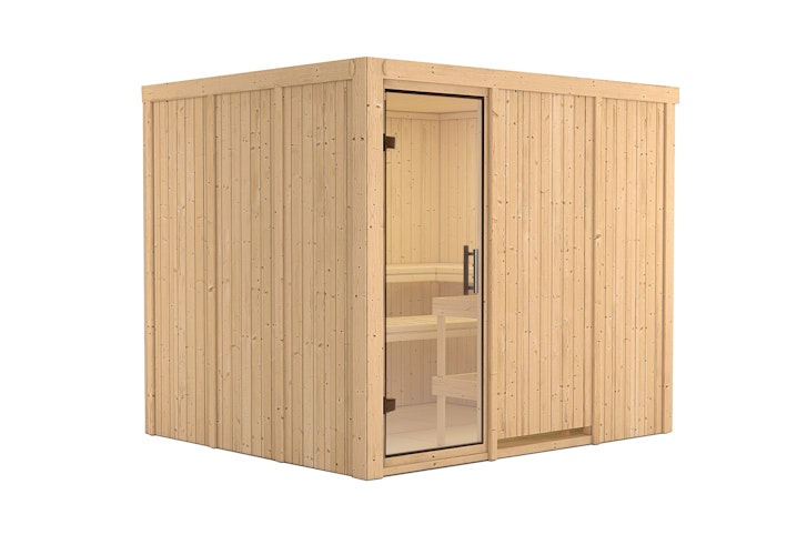 Karibu Sauna Gobin mit Fronteinstieg 68 mm