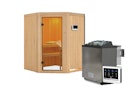 Vorschaubild Karibu Sauna Larin mit Eckeinstieg 68 mm