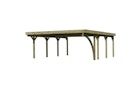 Vorschaubild Karibu Carport Doppelcarport Classic Doppel 2 - kesseldruckimprägniert inkl. gratis H-Pfostenanker