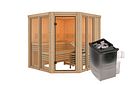 Vorschaubild Karibu Sauna Airi Superior mit Eckeinstieg 68 mm