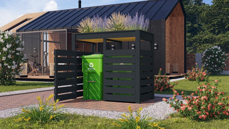 Karibu Mülltonnenbox für 2 oder 3 240 Liter Tonnen