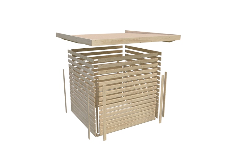 Karibu Gartenhaus Amrum (Merseburg) 1/2 - 14 mm inkl. gratis Expressversand