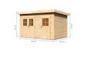 Karibu Woodfeeling Gartenhaus Tintrup - 28 mm