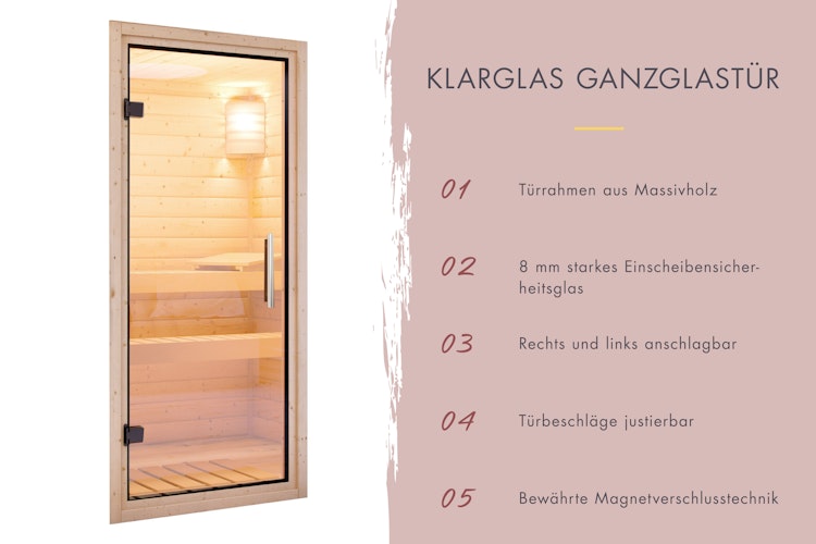 Karibu Saunahaus Fasssauna Asymmetrisch 3 - 38 mm inkl. gratis Saunaofen im Wert von 599,99 €