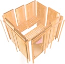 Karibu Sauna Tonja - 68 mm Systemsauna - 230 Volt Plug & Play
