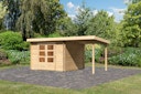 Vorschaubild Karibu Woodfeeling Gartenhaus Bastrup 5 naturbelassen - 28 mm