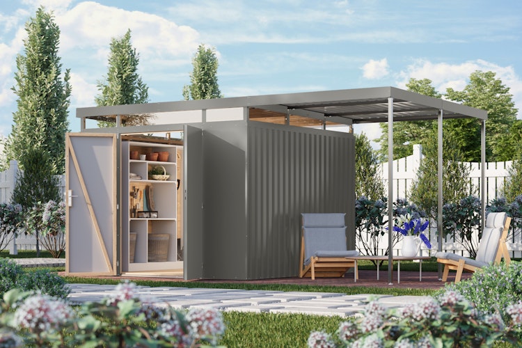 Karibu Metall Gartenhaus Aurum 2/2,5/3/3,5