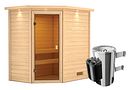 Vorschaubild Karibu Woodfeeling Sauna Jella - 38 mm Massivholz Aktionssauna inkl. gratis Saunaofen im Wert von 899,99€
