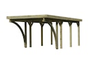 Vorschaubild Karibu Carport Einzelcarport Classic Einzel 2 - kesseldruckimprägniert inkl. gratis H-Pfostenanker