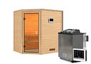 Vorschaubild Karibu Woodfeeling Sauna Jella - 38 mm Massivholz Aktionssauna inkl. gratis Saunaofen im Wert von 899,99€
