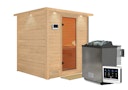 Vorschaubild Karibu Sauna Mojave - Massivholzsauna mit Fronteinstieg 38 mm inkl. gratis Saunaofen im Wert von 599,99 €