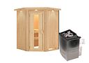 Vorschaubild Karibu Sauna Larin mit Eckeinstieg 68 mm