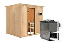 Vorschaubild Karibu Sauna Sodin mit Fronteinstieg 68 mm inkl. gratis Saunaofen im Wert von 899,99€