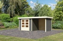 Vorschaubild Karibu Woodfeeling Gartenhaus Askola 2/3/3,5/4/5 m. 240 cm Schleppdach/Seiten- und Rückwand
