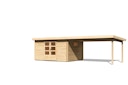 Vorschaubild Karibu Woodfeeling Gartenhaus Trittau 3/4/5 inkl. 400 cm Anbaudach - 38 mm