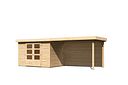 Vorschaubild Karibu Woodfeeling Gartenhaus Askola 2/3/3,5/4/5 mit 280 cm Schleppdach + Rückwand