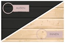 Vorschaubild Karibu Design Saunahaus Arcadia Blackline - 73 mm inkl. gratis Saunaofen im Wert von 599,99 €