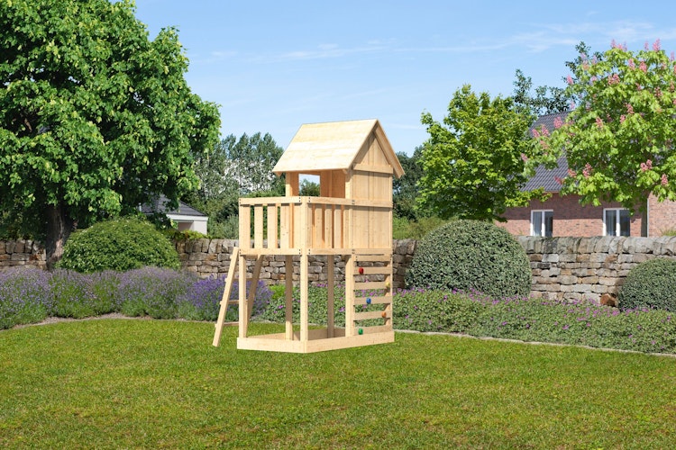 Akubi Stelzenhaus Frieda mit Kletterwand