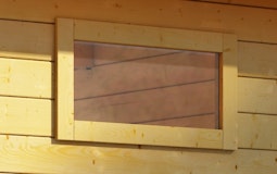 Karibu längliches feststehendes Fenster für 38 mm Wandstärken 85 x 44 cm Karibu längliches feststehendes Fenster für 38 mm Wandstärken 85 x 44 cmZubehörbild