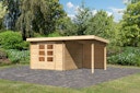 Vorschaubild Karibu Woodfeeling Gartenhaus Bastrup 5 naturbelassen - 28 mm
