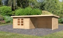 Vorschaubild Karibu Woodfeeling Gartenhaus Bastrup 7 naturbelassen - 28 mm