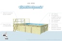 Vorschaubild Karibu Rechteck Pool Gr. 3 - 350 x 530 cm - kesseldruckimprägniert