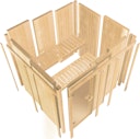 Karibu Sauna Avari 1 Superior mit Fronteinstieg 68 mm - 230 Volt Plug & Play