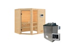 Vorschaubild Karibu Woodfeeling Sauna Jada - 38 mm Massivholz Aktionssauna inkl. gratis Saunaofen im Wert von 599,99 €